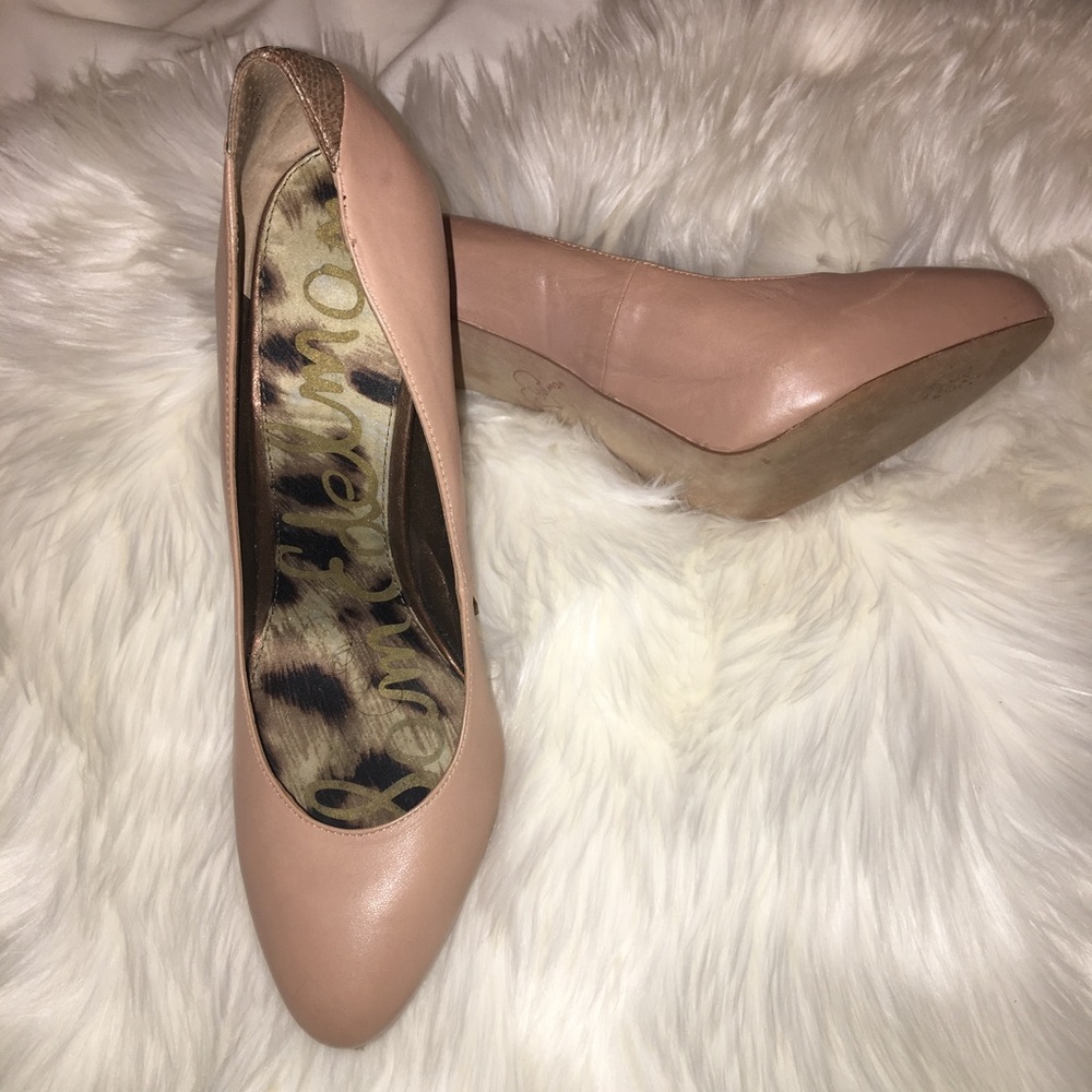 Sam Edelman Rose/nude pumps